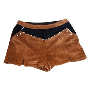 Endless Rose Faux Suede Western Shorts